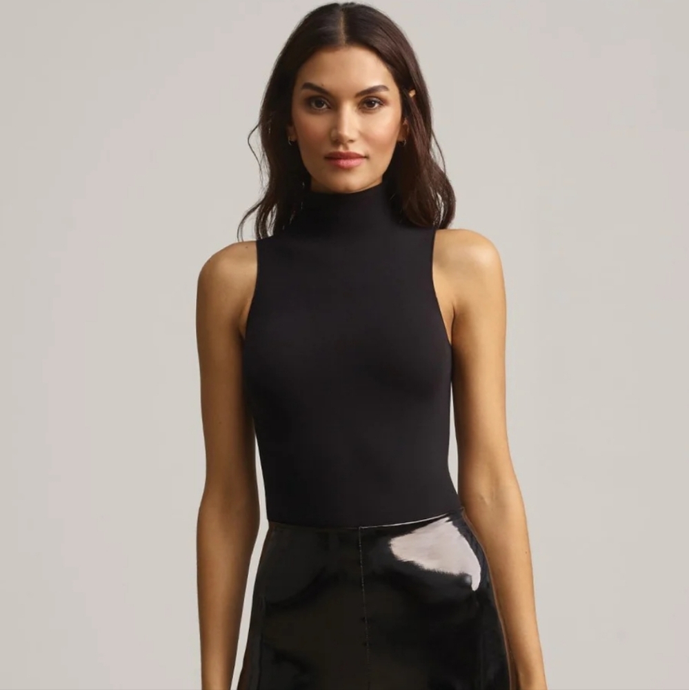 COMMANDO -  Sleeveless Turtleneck Bodysuit - Black